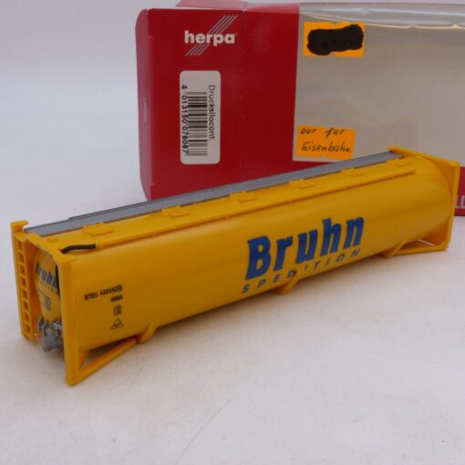 Herpa 1:87 Nr.: 076067 - 40ft. Drucksilo-Container Bruhn, in OVP EB5894 – Bild 3