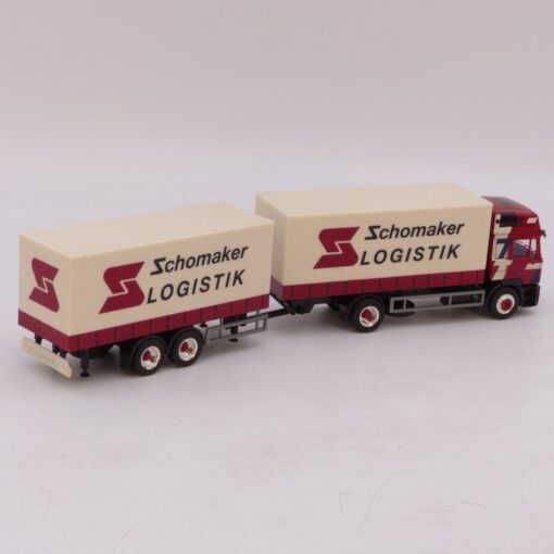Herpa 1:87 Nr.: 184427 MAN F2000 Hängerzug Schomaker, siehe Bilder o. EB9736 – Bild 3