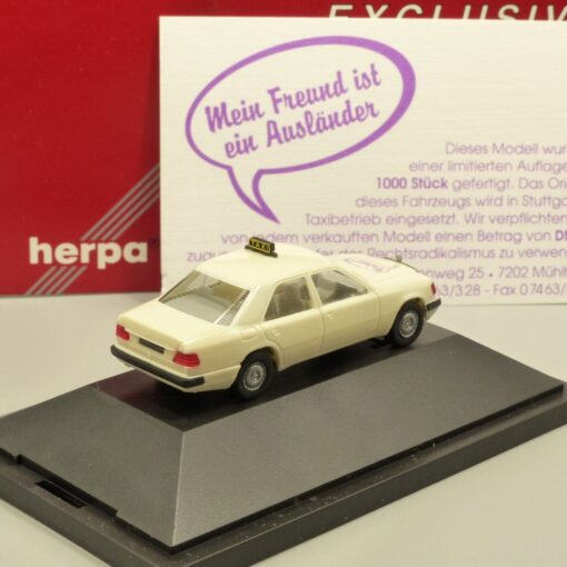 Herpa 1:87 Sondermodell Mercedes Benz 300 E (W124) Facelift Taxi in OVP EX3627 – Bild 3