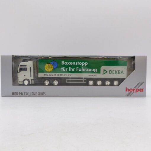 Herpa 1:87 Werbemodell: MAN TGX Sattelzug DEKRA Boxenstopp, in OVP EB7654 – Bild 4