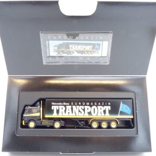 Herpa 1:87 Werbemodell: MB SK Sattelzug Euromagazin Transport, in OVP EB1865 – Bild 4