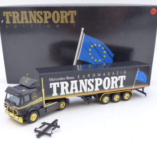 Herpa 1:87 Werbemodell: MB SK Sattelzug Euromagazin Transport, in OVP EB1865