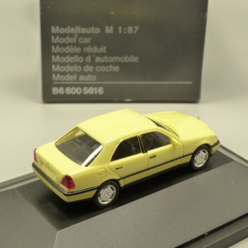 Herpa 1:87 Werbemodell Mercedes Benz C 220 gelb in OVP EX3605 – Bild 3