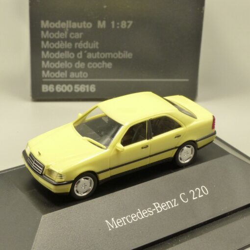 Herpa 1:87 Werbemodell Mercedes Benz C 220 gelb in OVP EX3605
