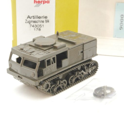 Herpa Minitanks 1:87 743051 Artillerie Zugmaschine M4 neuwertig in OVP QR3026