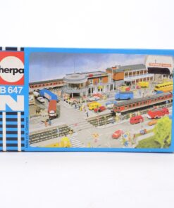 Herpa Spur N Bausatz B 647 Bahnsteig UNVOLLSTÄNDIG siehe Foto in OVP EX6406