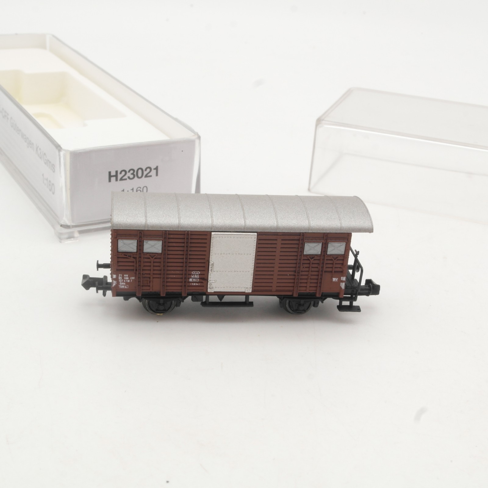 Hobbytrain N H23021 gedeckter Güterwagen der SBB in OVP RR5395 – Bild 3
