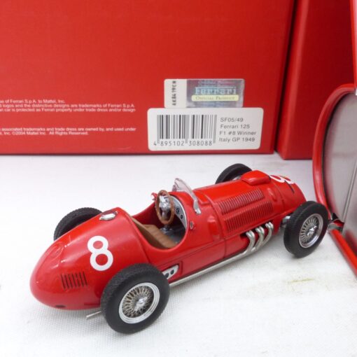 Hot Wheels 1:43 SF05/49 Ferrari 125 F1 #8 Winner Italy GP 1949 in OVP EX7737 – Bild 3
