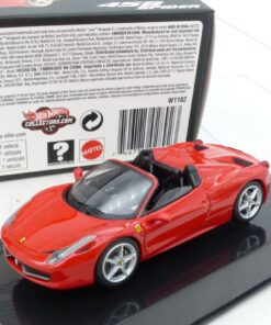 Hot Wheels 1:43 W1182 Ferrari 458 Spider rot in OVP EX7838