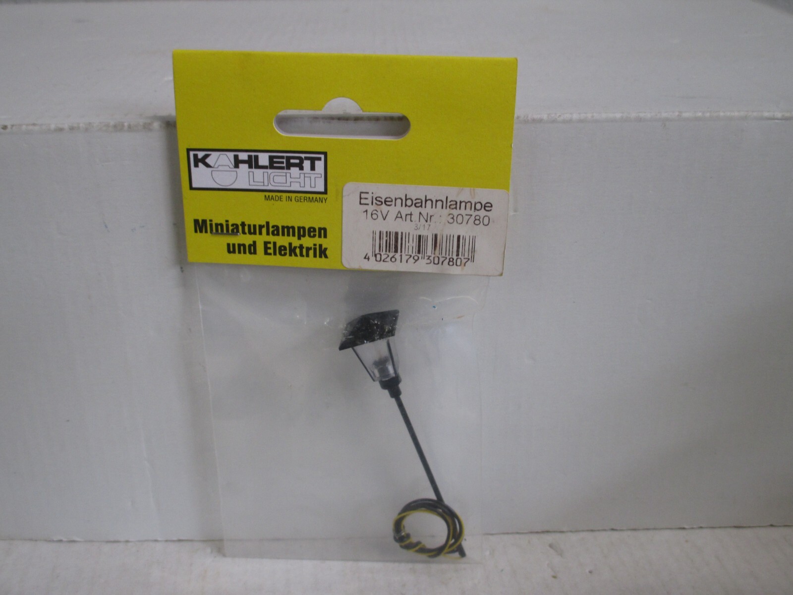 Kahlert Licht H0 30780 Eisenbahnlampe m.OVP WZ9866