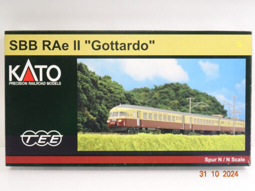 Kato N K11400 Triebwagenzug 6tlg. RAe II Gottardo der SBB in OVP LE6939 – Bild 3