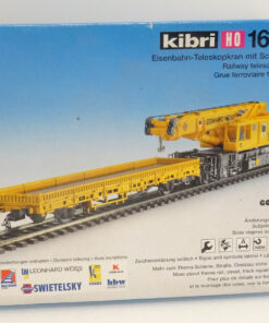 Kibri H0 16010 Bausatz Kranwagen mit Schutzwagen neuwertig in OVP LE4131