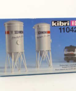 Kibri H0 Bausatz 11042 Silos Schwenk 2 Stück Inhalt 20m³ in OVP EX5238