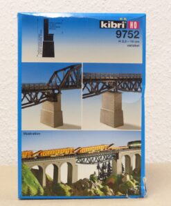 Kibri H0 Bausatz 9752 Universal Brücken Mittelpfeiler variabel in OVP EX3021