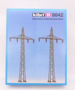 Kibri H0 Bausatz 9842 Bahnstromüberlandmasten 4 Stück in OVP EX5206