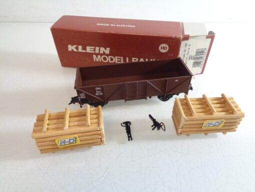 Klein Modellbahn H0 3051 offener Güterwagen mit Ladung der ÖBB in OVP RR4255 – Bild 3