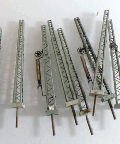 Konvolut H0 Oberleitungsmasten Höhe ca. 14cm 10 Stück siehe Foto PK2160 o.