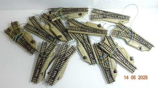 Konvolut Märklin H0 M-Gleis Weichen 13Stück  siehe Foto CK8183 o.