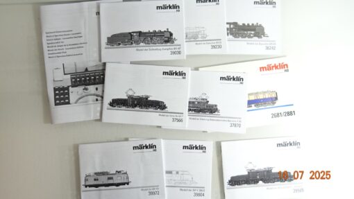 Konvolut Märklin H0 verschiedene Bedienungsanleitungen siehe Foto CK9706 o.