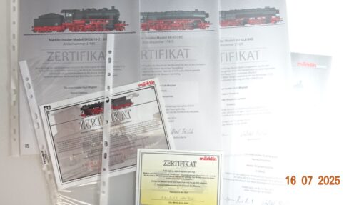 Konvolut Märklin verschiedene Zertifikate 6 Stück siehe Foto CK9711 o.