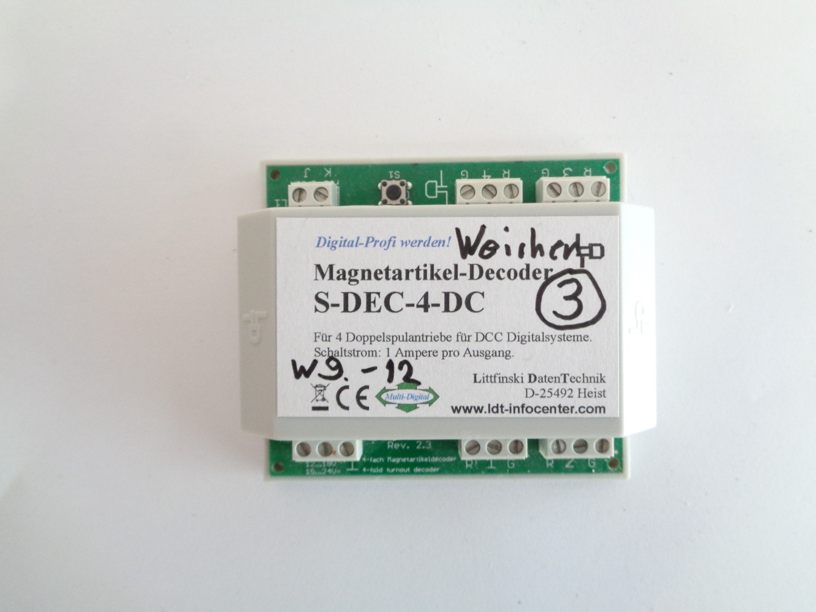 LDT S-DEC-4-DC Schaltdecoder mit Gehäuse siehe Foto PK2844 o.