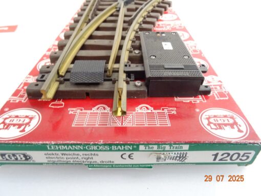 LGB Spur G 1205 Weiche rechts mit Antrieb siehe Foto in OVP PK92 – Bild 3