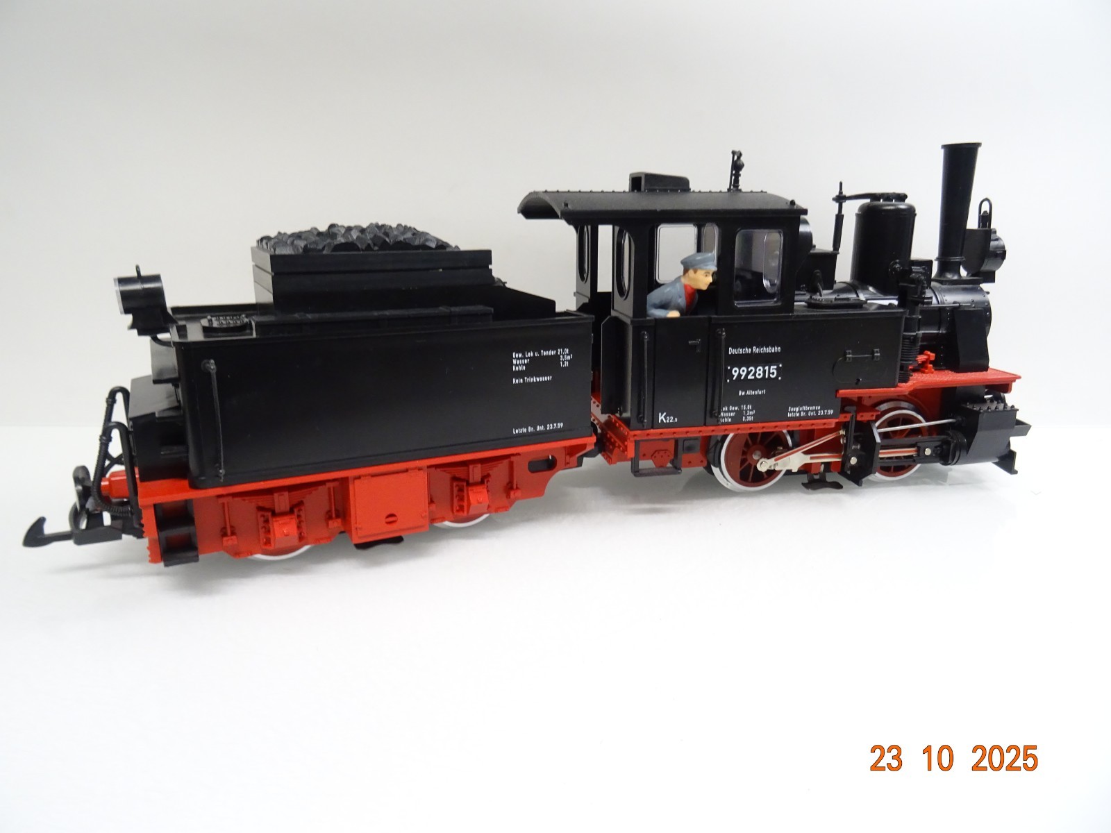 LGB Spur G 22150 Dampflok BR 99 2815 der DR in OVP JL3812 – Bild 4