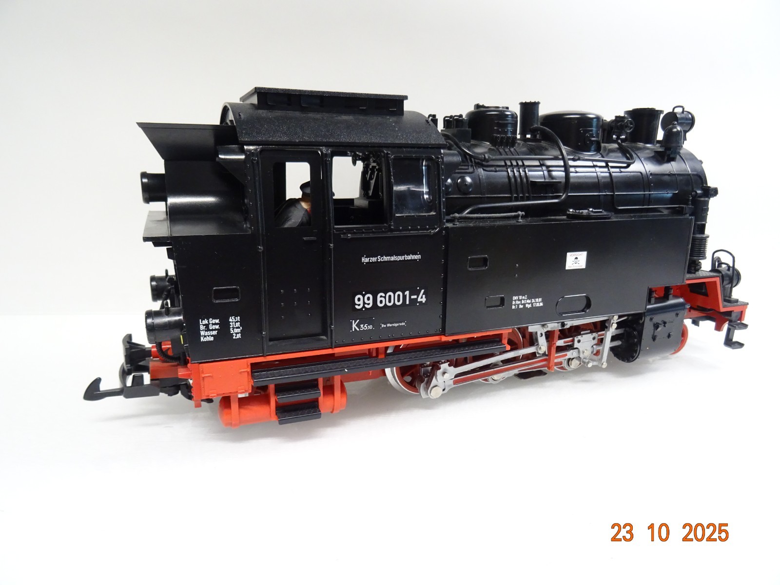 LGB Spur G 26801 Dampflok BR 99 6001-4 Harzer Querbahn in OVP JL3812 – Bild 3