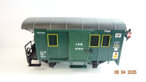 LGB Spur G 3019 N Post Gepäckwagen mit Schlusslicht siehe Foto in OVP CK7337 – Bild 3