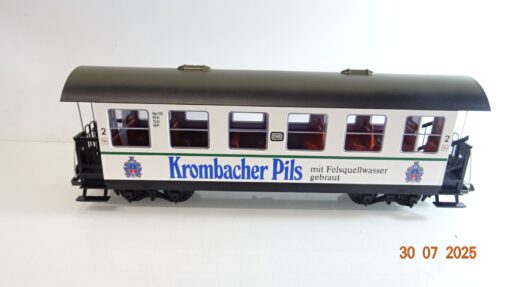 LGB Spur G 3172 Spur G Personenwagen Krombacher Pils 2. Klasse DB in OVP PK163