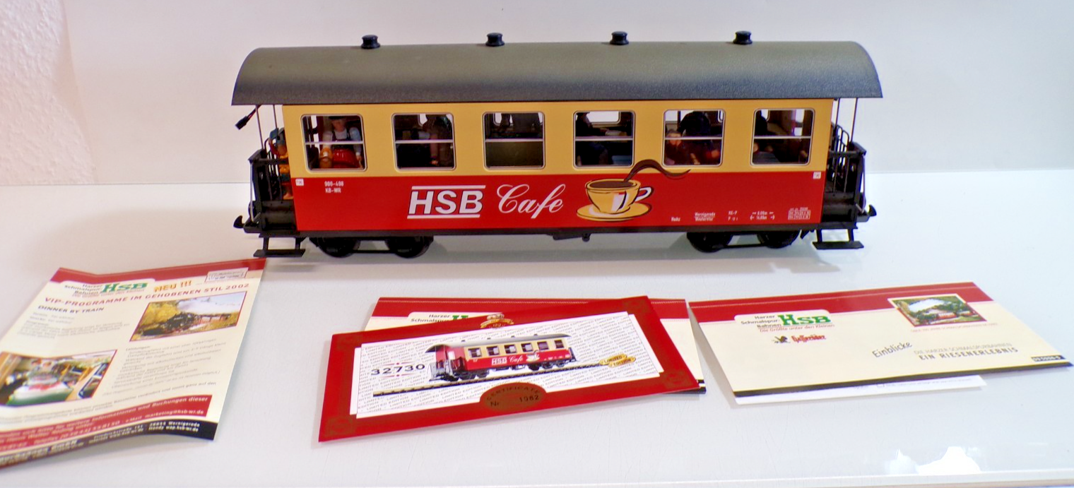 LGB Spur G 32730 Sonderwagen HSB Cafe Wagen siehe Foto PK3014