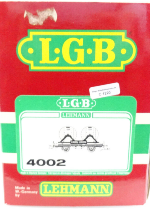 LGB Spur G 4002 Kabelrollenwagen der Kabel Union in OVP C1220 – Bild 3