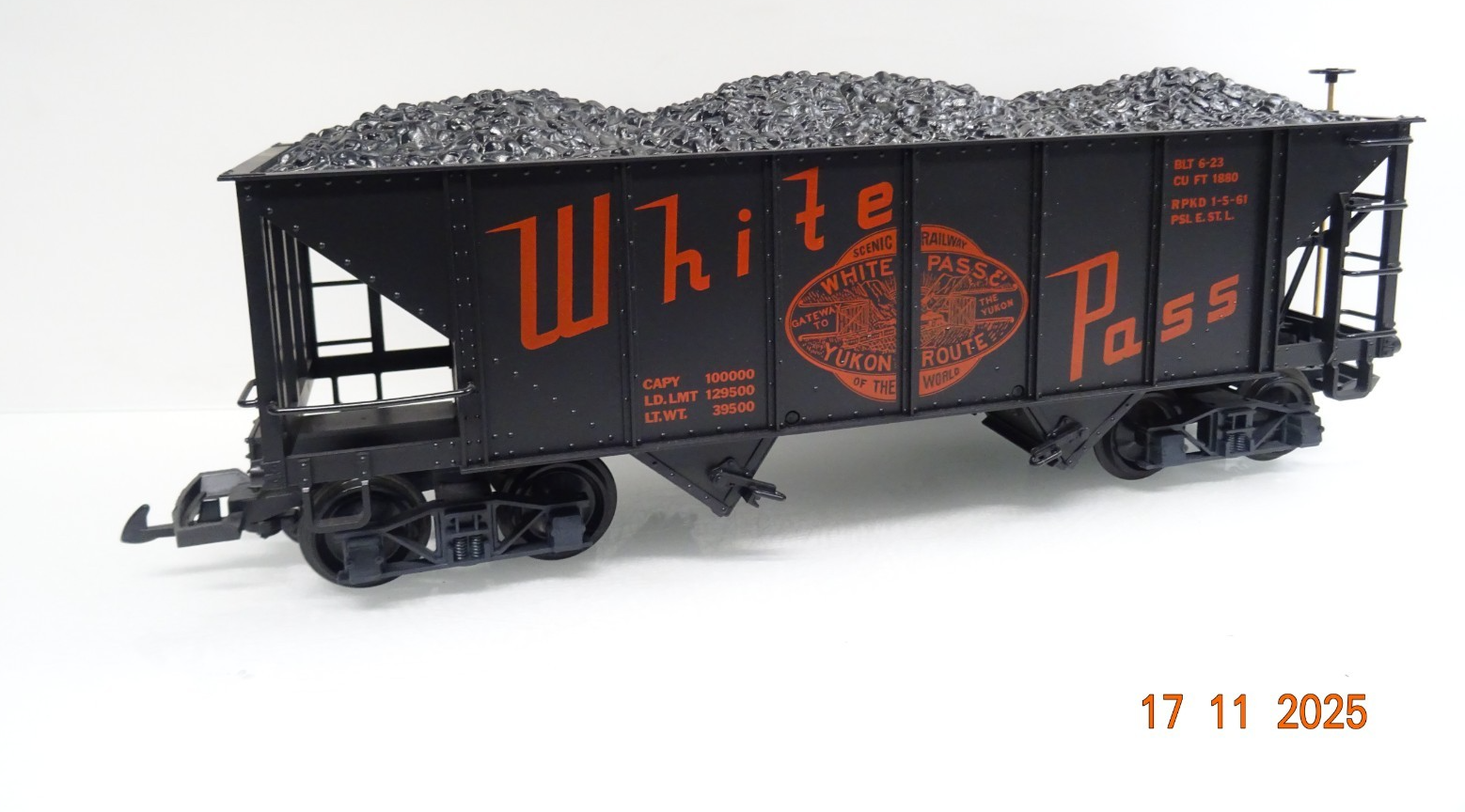 LGB Spur G 4076-W02 Schüttgutwagen White Pass in OVP JL4539 – Bild 3