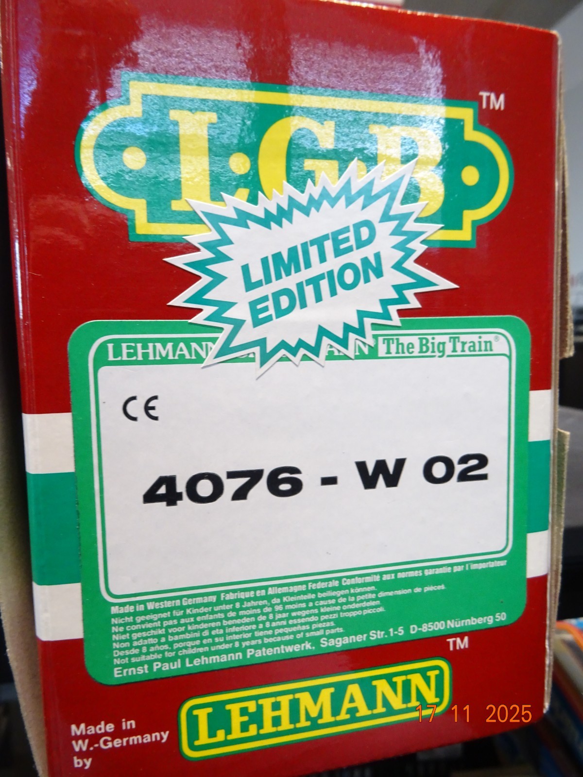 LGB Spur G 4076-W02 Schüttgutwagen White Pass in OVP JL4539 – Bild 5