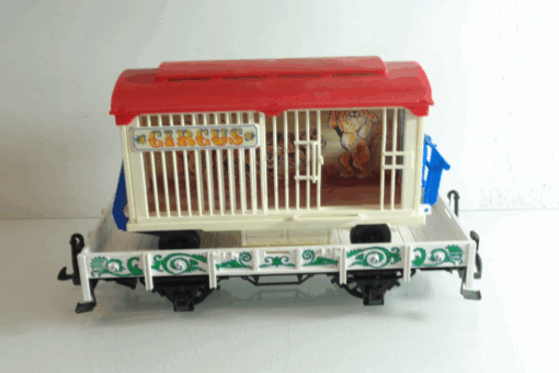 LGB Spur G 41380 Zirkus Niederbordwagen mit Käfig siehe Foto in OVP PK1609