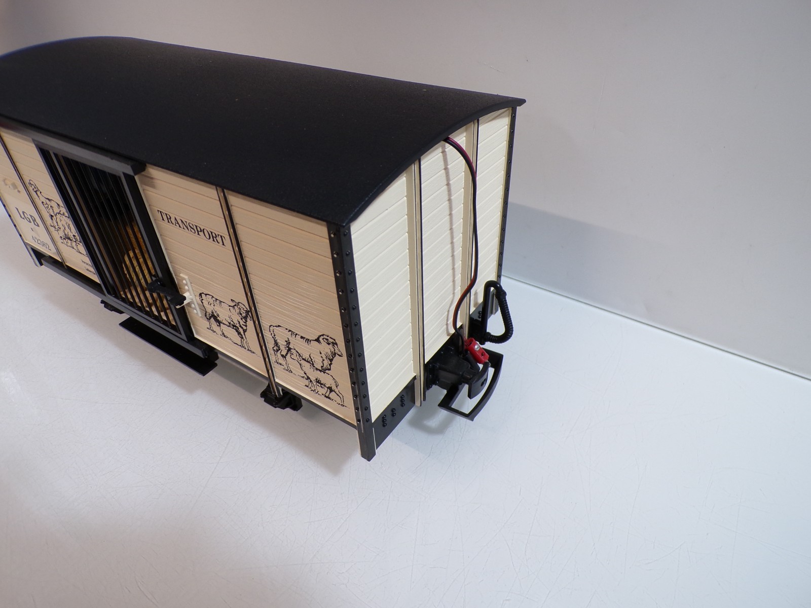 LGB Spur G 42362 Schaftransportwagen mit Sound siehe Foto in OVP PK2809 – Bild 4