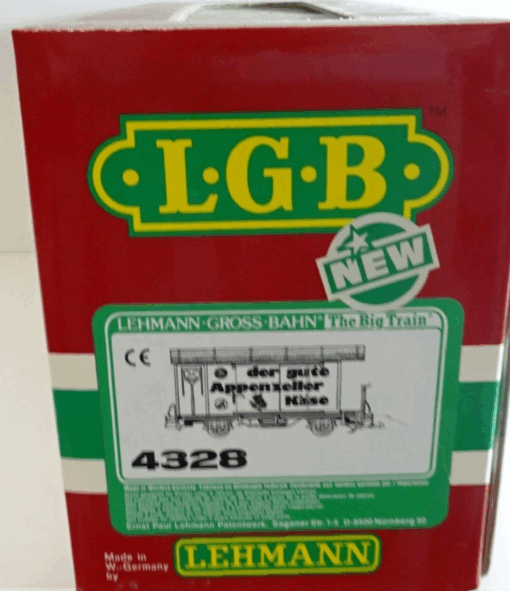 LGB Spur G 4328 Güterwagen "der gute Appenzeller Käse" AB Gk4227 in OVP PK262 – Bild 6
