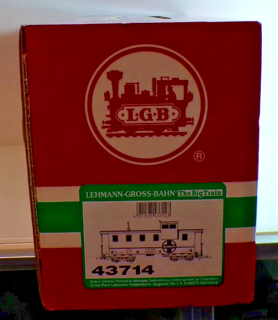 LGB Spur G 43714 DC Caboose ATSF Santa Fe rot siehe Foto in OVP PK2405 – Bild 6