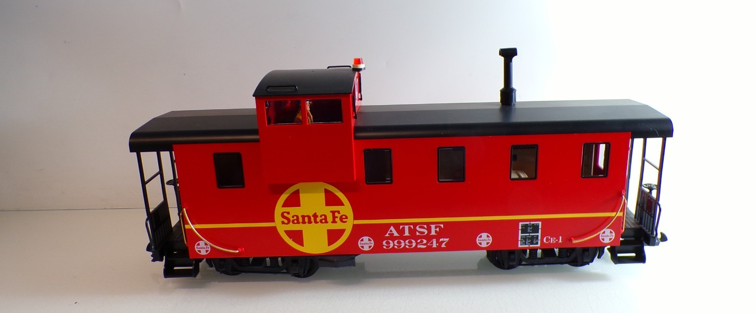 LGB Spur G 43714 DC Caboose ATSF Santa Fe rot siehe Foto in OVP PK2405