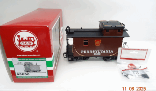 LGB Spur G 46656 "PRR Caboose" Pennsylvania Wood Caboose Collection OVP CK8762