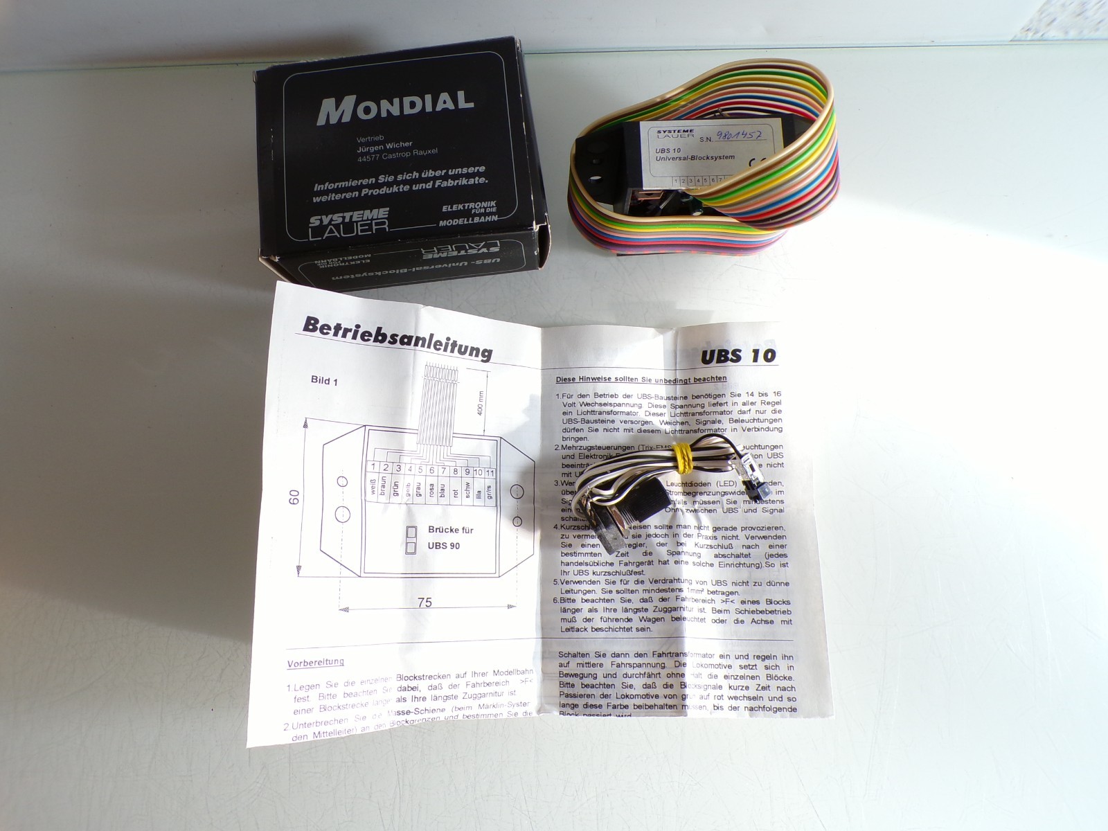 Lauer Blocksteuerungsmodul UBS 10 für Digitalbetrieb s. Foto in OVP PK2143