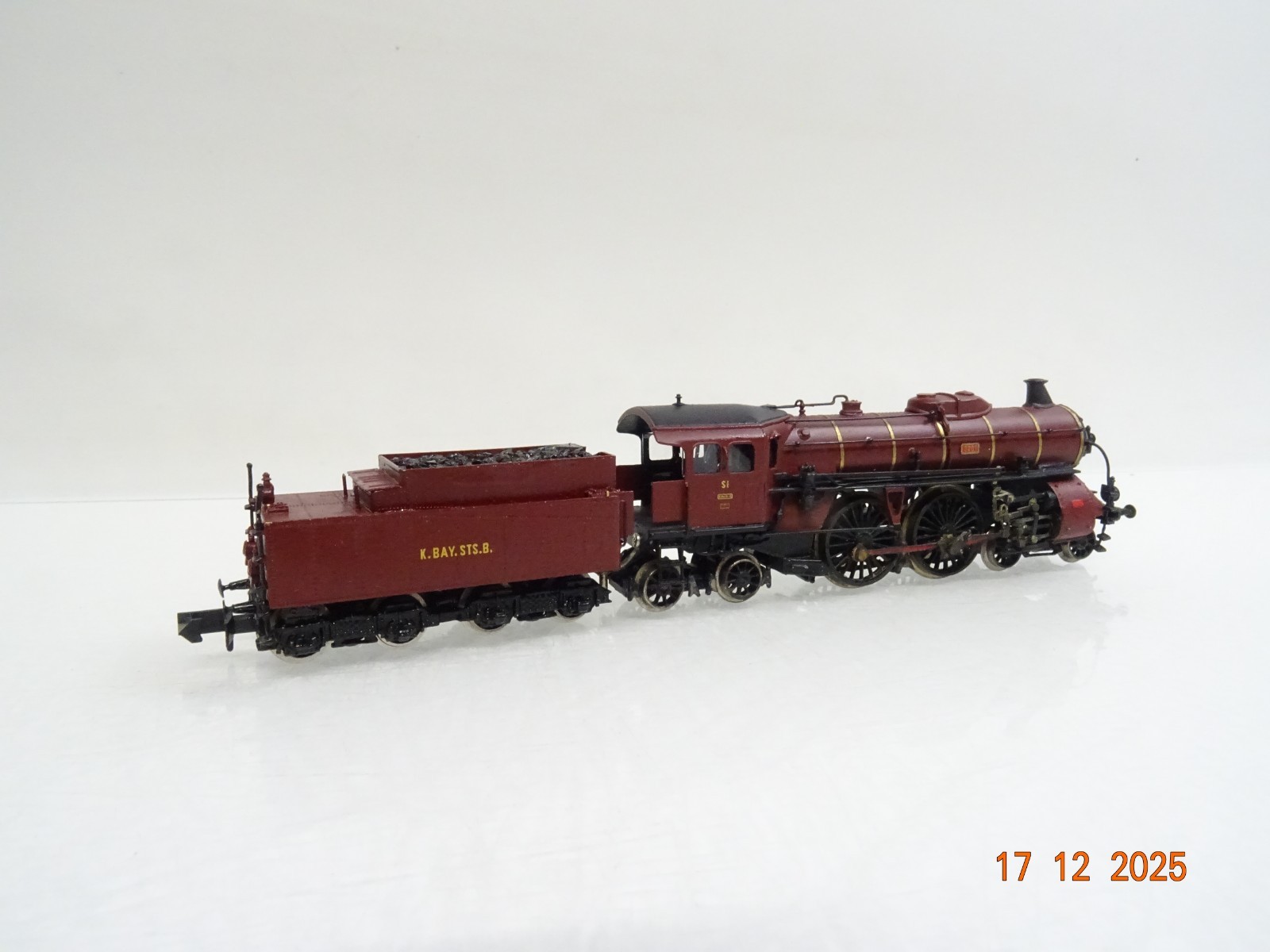 Lemaco N 007/1 Dampflok S 2/6 rot der K.Bay.Sts.B. in OVP JL5192 – Bild 4