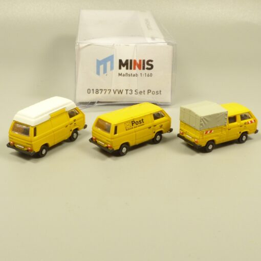 Lemke Minis 1:160 018777 VW T3 Set Deutsche Post in OVP EX6177 – Bild 3