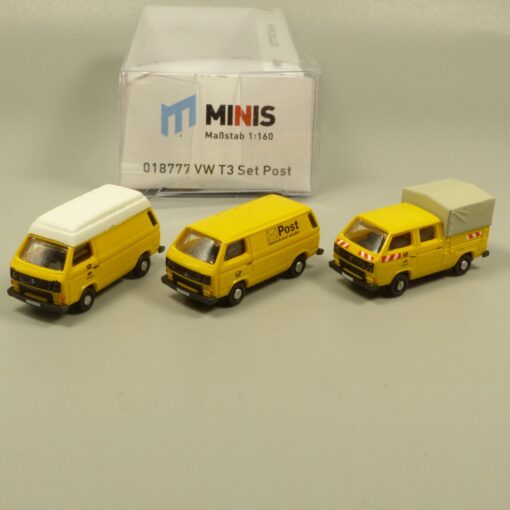 Lemke Minis 1:160 018777 VW T3 Set Deutsche Post in OVP EX6177