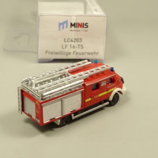 Lemke Minis 1:160 LC4203 MB LF 16-TS Freiwillige Feuerwehr in OVP EX6182 – Bild 3