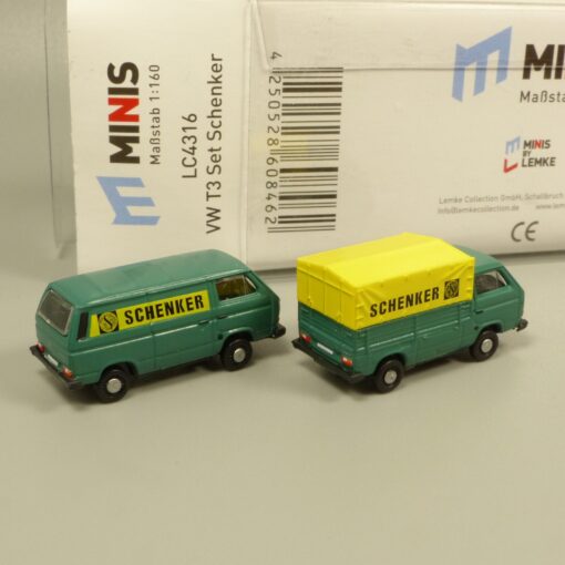 Lemke Minis 1:160 LC4316 VW T3 Set Schenker in OVP EX6173 – Bild 3