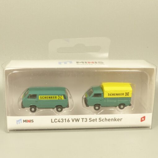 Lemke Minis 1:160 LC4316 VW T3 Set Schenker in OVP EX6173 – Bild 4