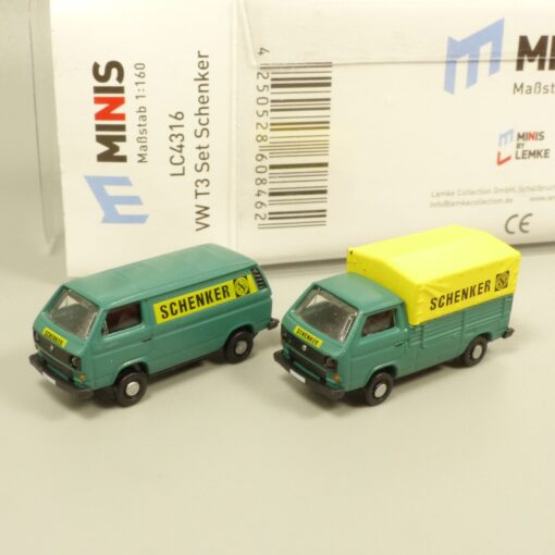 Lemke Minis 1:160 LC4316 VW T3 Set Schenker in OVP EX6173