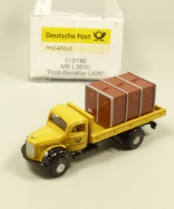 Lemke Minis 1:160 Philatelie 010140 MB L3500 Post-Behälter LKW in OVP EX6179