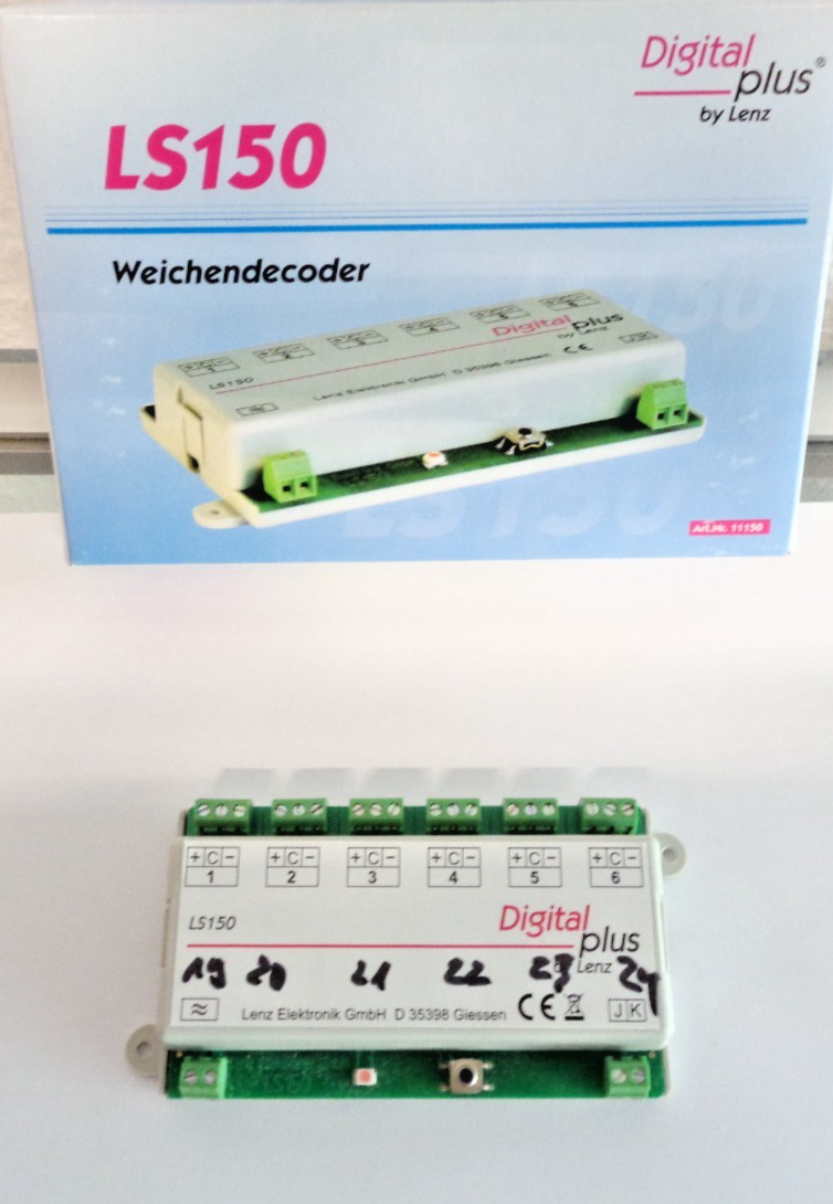 Lenz 11150 Schaltempfänger LS150 6-fach siehe Foto in OVP PK2818